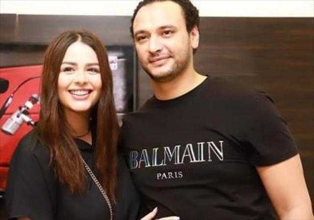 هنادي مهنا وأحمد صالح يحتفلان بانتهاء تسجيل مسلسل «رحلتي من الشك إلى بلطيم»