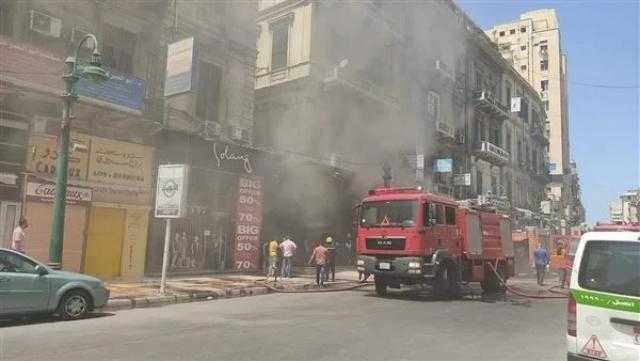 النيابة تطلب تقرير الحماية المدنية حول حريق محل ملابس الإسكندرية