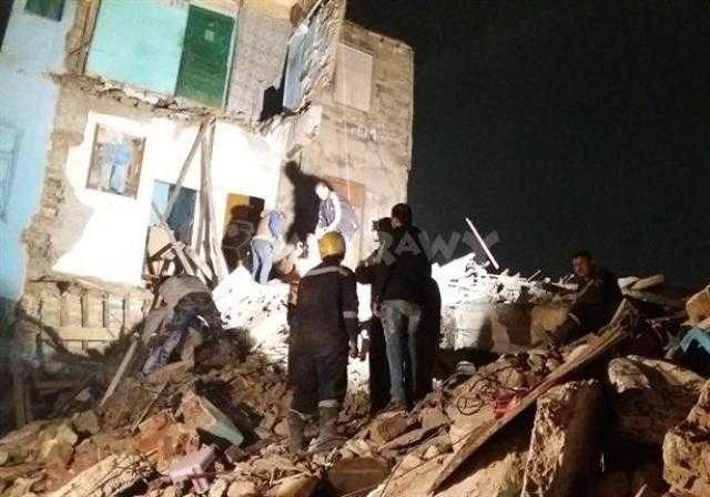 تشكيل لجنة هندسية لمعاينة عقار محطة الرمل المنهار وسط الإسكندرية