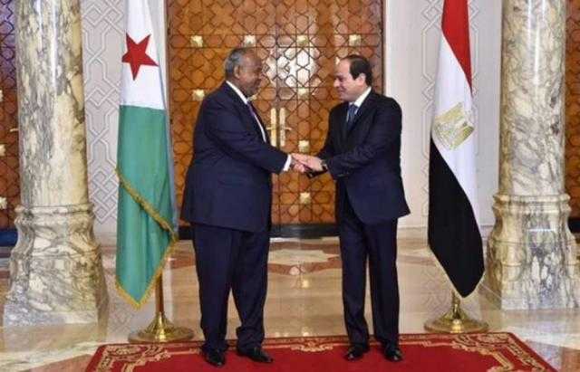جلسة مباحثات ثنائية بالقصر الجمهوري بين الرئيس السيسي ونظيره الجيبوتي