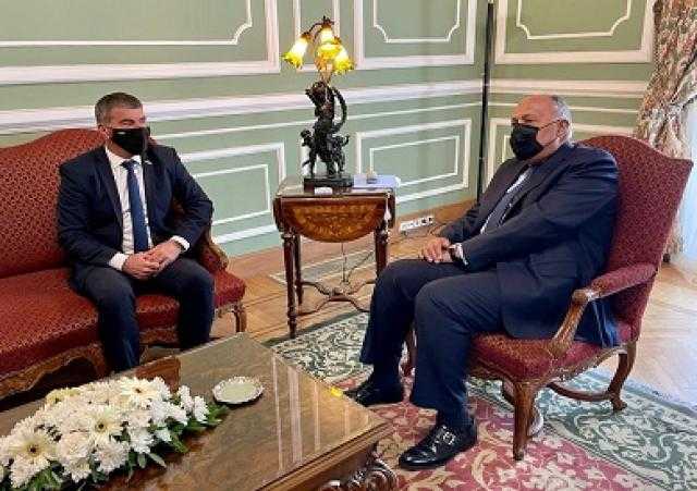 وزير الخارجية يستقبل نظيره الإسرائيلي