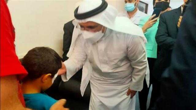 رئيس البرلمان العربي يطمئن على المصابين الفلسطينيين بمستشفى معهد ناصر