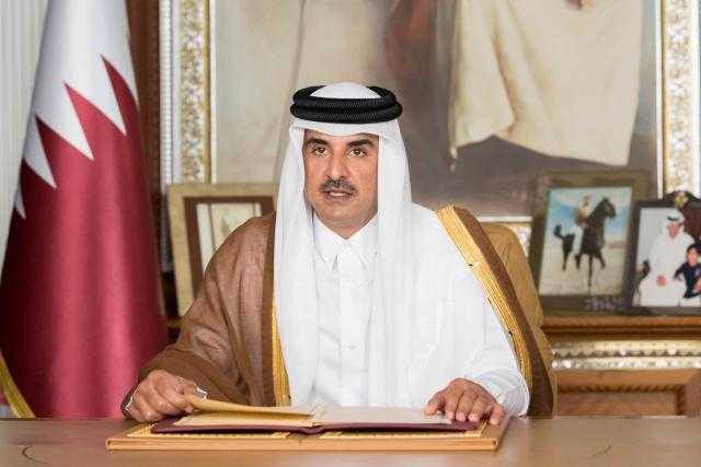 أمير قطر يشيد بالتطورات الإيجابية للعلاقات المصرية-القطرية