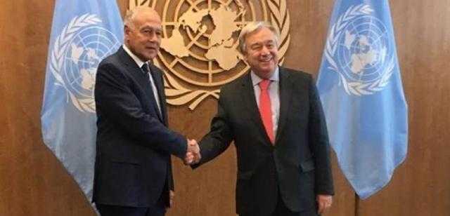 أبو الغيط يهنئ جوتيريش على انتخابه لولاية ثانية أمينا عاما للأمم المتحدة