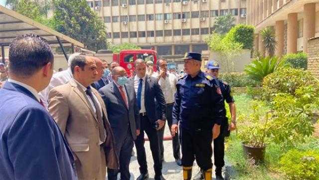 السيطرة على حريق محدود في مدخل وزارة التنمية المحلية