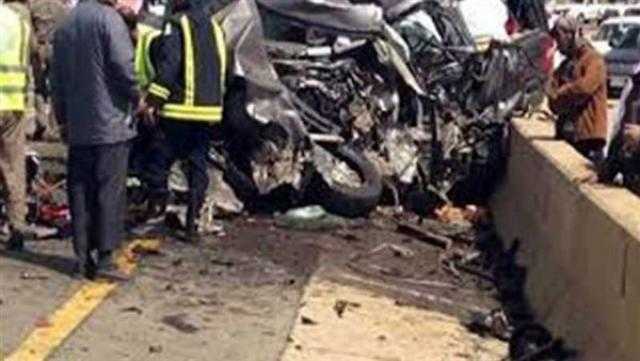 مصرع عامل دليفري في حادث تصادم بالعياط