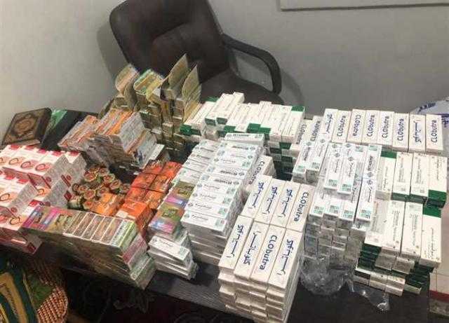 ضبط مصنع مستحضرات تجميل مجهولة المصدر في القاهرة
