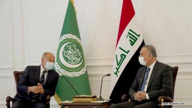 الكاظمي يبحث مع أبو الغيط القضايا الراهنة على الساحتين العربية والإقليمية