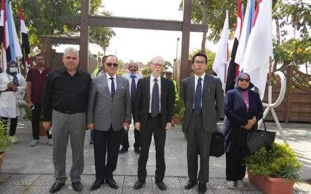 سفير اليابان يزور حديقة 6 أكتوبر في حلوان.. صور