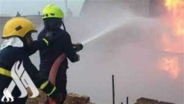 انتداب المعمل الجنائي لمعاينة حريق شب داخل مول تجار بالشيخ زايد