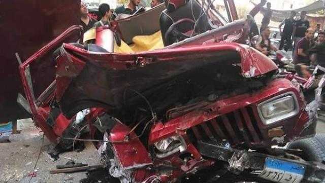 تفاصيل سقوط سيارة من أعلى كوبري صفط اللبن