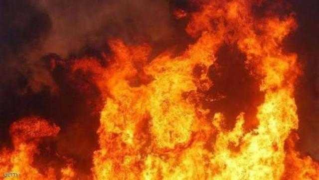 5 سيارات إطفاء للسيطرة على حريق مركب بالمعادي