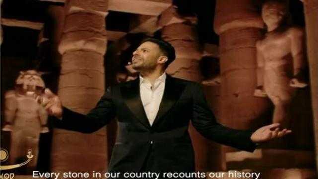 حماقي: أشعر بالفخر لمشاركتي في حفل طريق الكباش بالأقصر