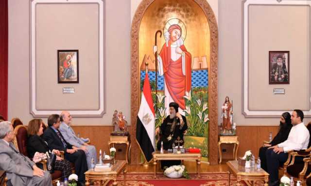 البابا تواضروس يستقبل الأمين العام لمجلس كنائس الشرق الأوسط