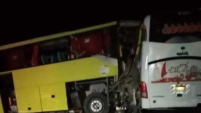 مصرع 6 وإصابة 44 في حادث تصادم بين أتوبيسين بطريق أبو سمبل