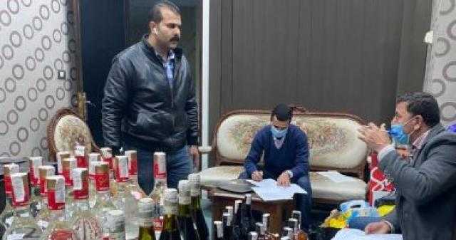 مكافحة التهرب الجمركي بالقاهرة تحرر محضر ضبط لمشروبات كحولية أجنبية