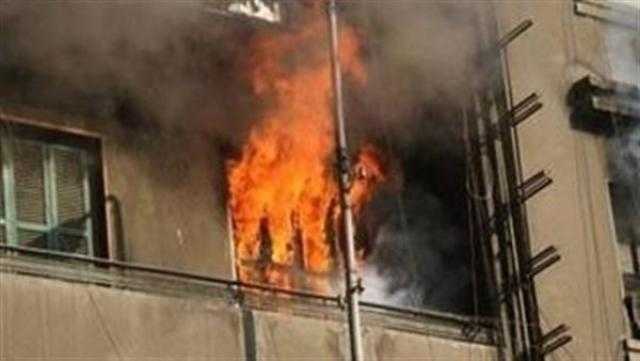 إصابة 6 أشخاص في حريق شقة سكنية بالصف