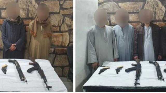 ضبط 22 قطعة سلاح و6 هاربين من أحكام في حملة أمنية بأسيوط