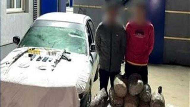 القبض على عاطلين بحوزتهما 115 كيلو بانجو في دمياط