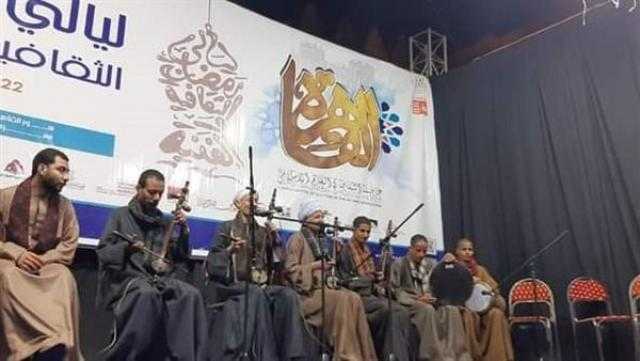 قصور الثقافة تتغنى بالسيرة الهلالية على مسرح الشاعر