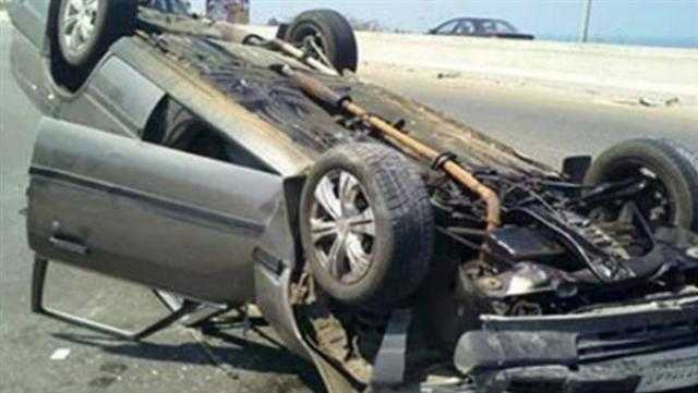 إصابة 3 أشخاص في انقلاب سيارة ملاكي على طريق المريوطية
