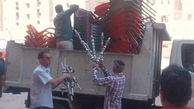 حملة مكبرة لإزالة الإشغالات في الواحات البحرية بالجيزة.. ورفع 125 حالة