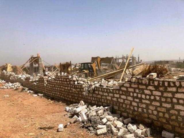 إزالة 9 حظائر كبيرة بالظهير الصحراوي لقرية البصيلية بإدفو