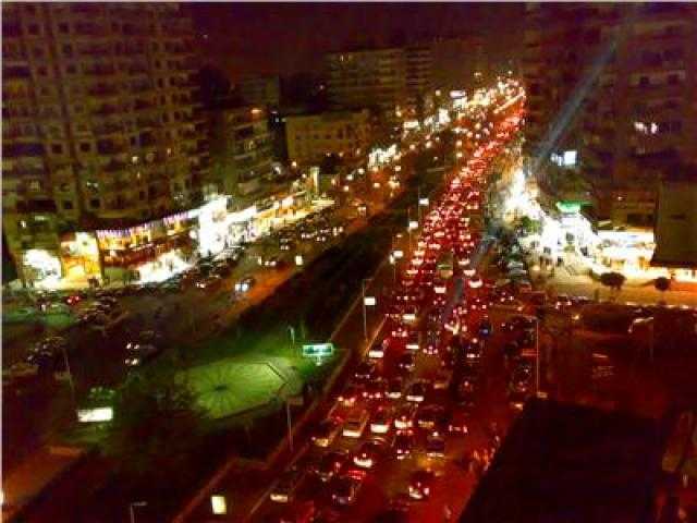 حادث تصادم تريلا وأتوبيس و7 سيارات بطريق المحور بالجيزة