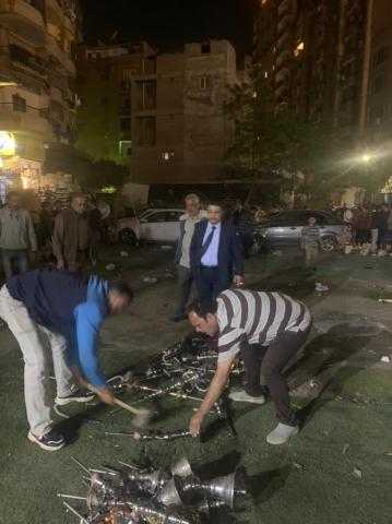 حي بولاق يشن حملة لضبط الشيشة بالمقاهي المخالفة.. صور