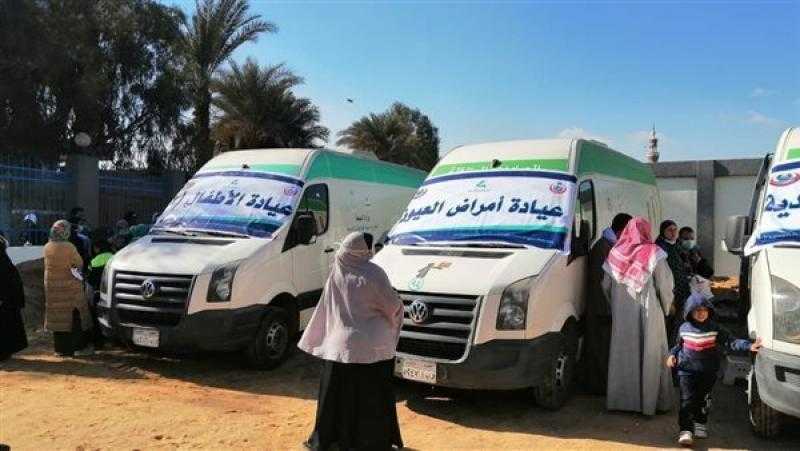 الصحة تواصل إطلاق 5 قوافل طبية مجانية ضمن مبادرة «حياة كريمة»