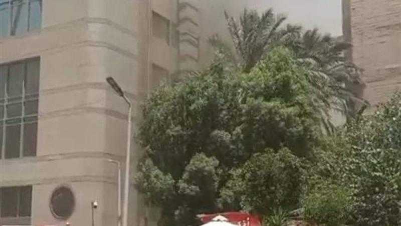 النيابة تعاين موقع حريق ملحق تجارى تابع لفندق رمسيس هيلتون