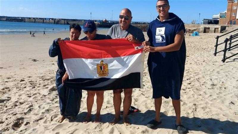 بعثة مصر للسباحة تخوض تمرينها الأخير استعداداً لعبور المانش بإنجلترا