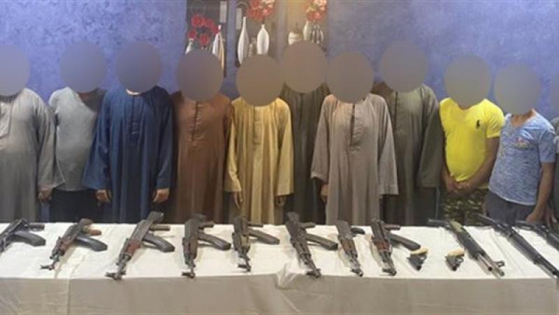 ضبط 13 شخصا بحوزتهم أسلحة نارية في أسيوط
