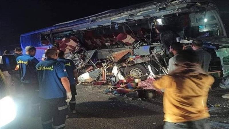 ننشر أسماء ضحايا حادث تصادم أتوبيس بسيارة نقل في المنيا