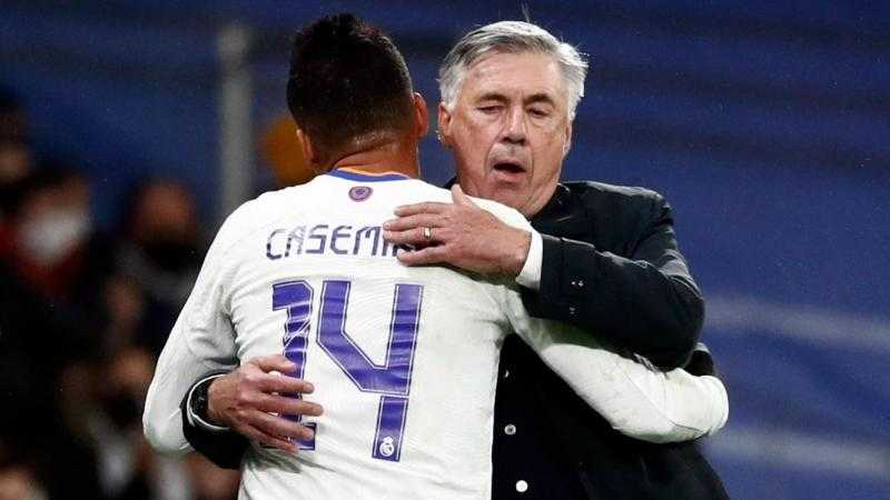 أنشيلوتي يؤكد اقتراب كاسيميرو من مانشستر يونايتد