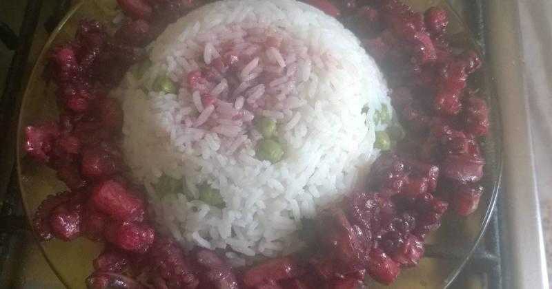 الأخطبوط بالأرز بطريقة سهلة