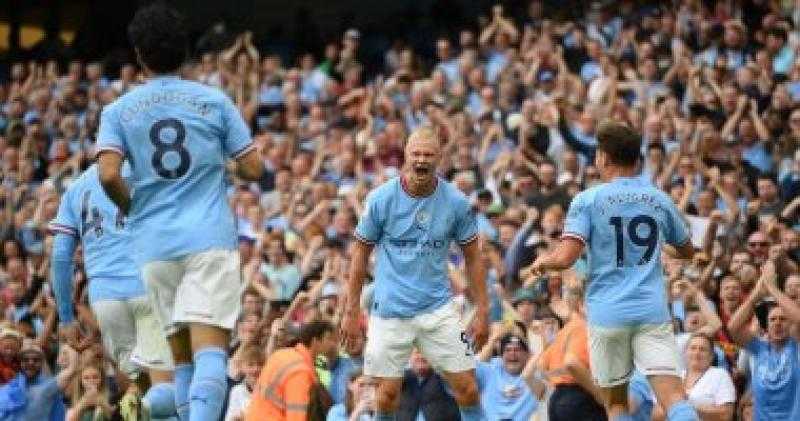 هالاند يقود هجوم مانشستر سيتي ضد أستون فيلا فى الدوري الإنجليزي