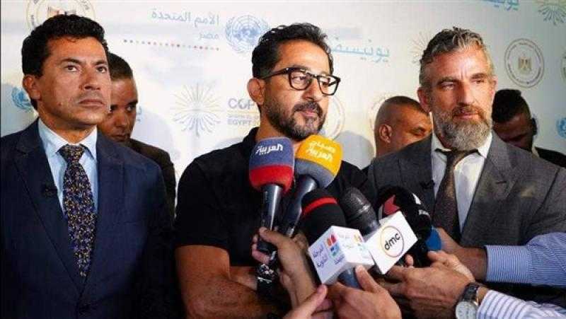 أحمد حلمي يشارك في إطلاق قافلة ”الشباب والمناخ” بحضور وزير الشباب والرياضة