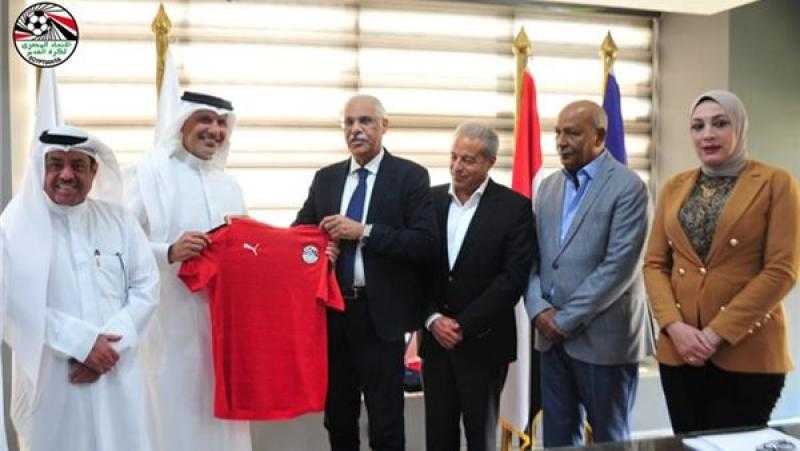 جمال علام يستقبل رئيس الاتحاد الكويتي لبحث سبل التعاون