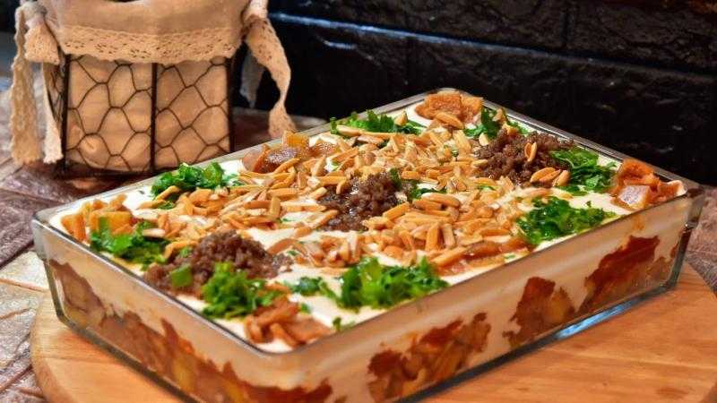 طريقة فتة الباذنجان اللبنانية