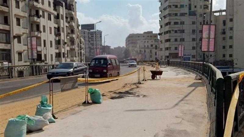 إغلاق كوبري الجيزة المعدني للتطوير