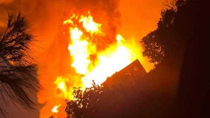 السيطرة على حريق في مزرعة نخيل بالوادي الجديد دون إصابات