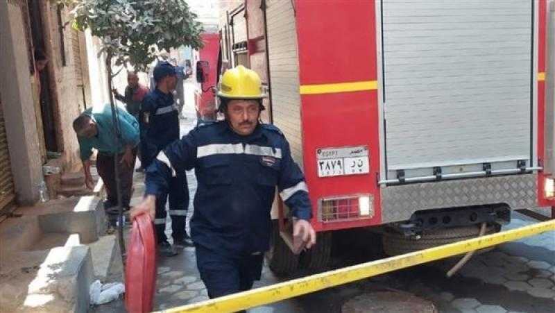 السيطرة على حريق ماسورة غاز في أكتوبر دون إصابات