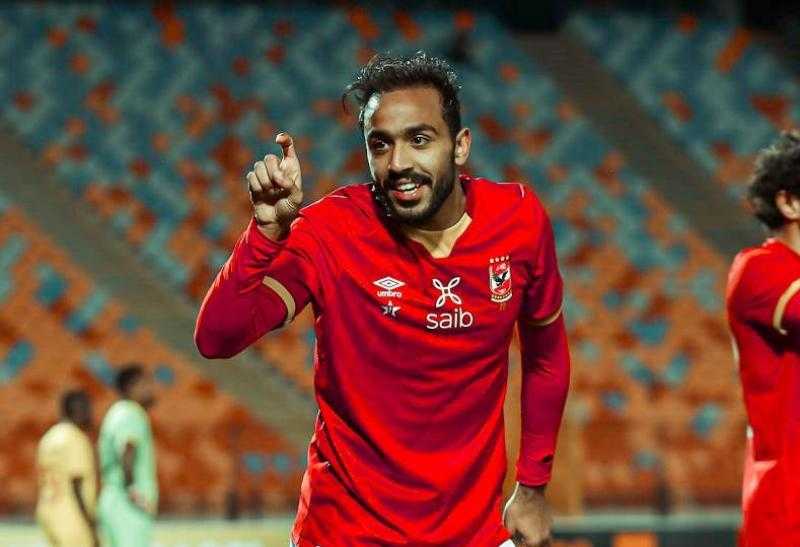 محمود كهربا يسجل هدف التعادل للأهلي أمام بيراميدز في نهائي كأس مصر