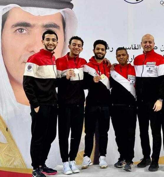 مصر تحقق 3 ذهبيات جديدة في منافسات الفرق بالبطولة العربية للسلاح