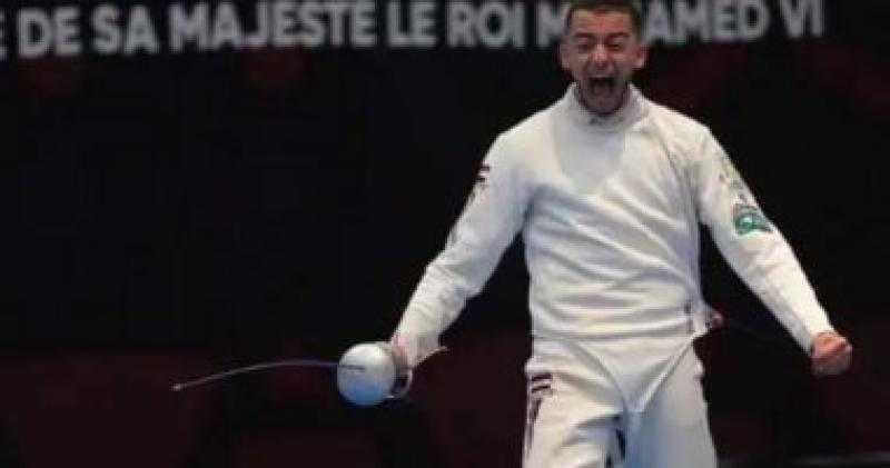 محمد السيد يتوج بذهبية كأس العالم لسلاح سيف المبارزة