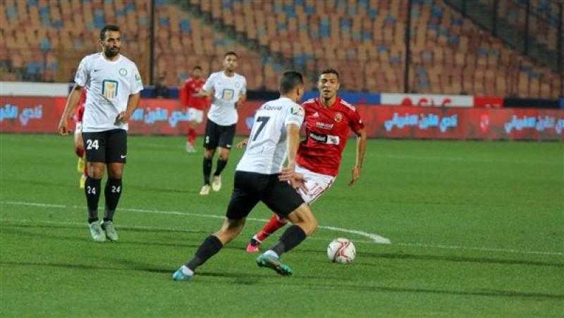 الأهلي يتقدم على البنك بهدف محمد شريف في الشوط الأول