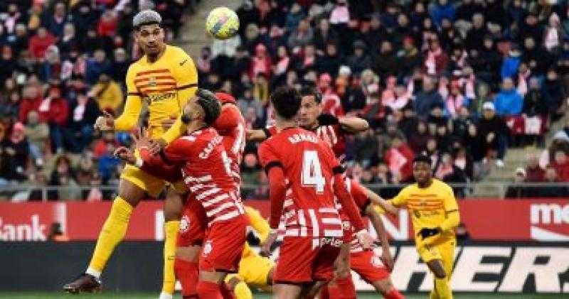 إصابة ديمبلى فى شوط أول سلبى بين برشلونة وجيرونا بالدوري الإسباني