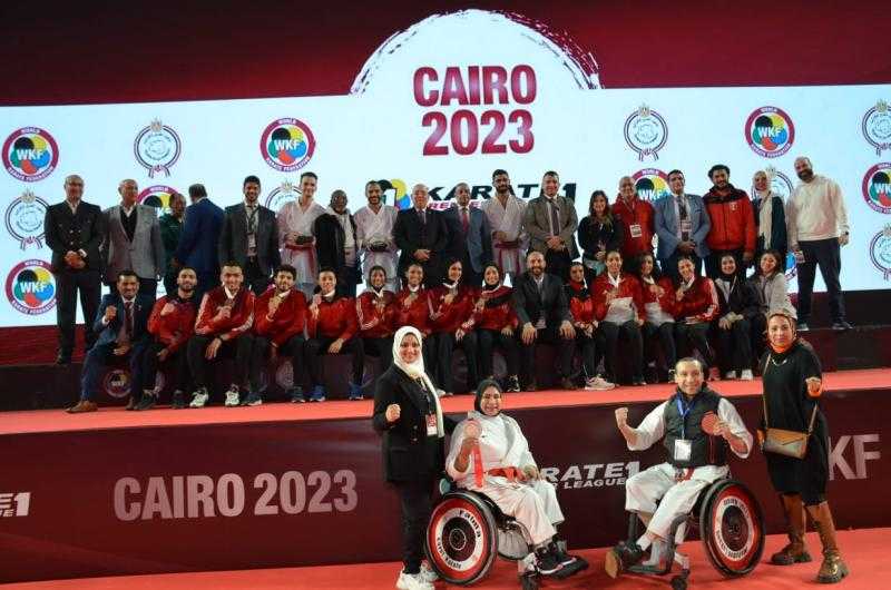 وزير الرياضة يهنئ أبطال الكاراتيه بالنتائج المميزة فى بطولة البريميرليج الدولية| صور