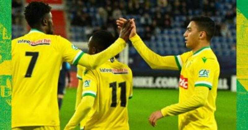 مصطفى محمد على مقاعد بدلاء نانت ضد لانس فى ربع نهائى كأس فرنسا